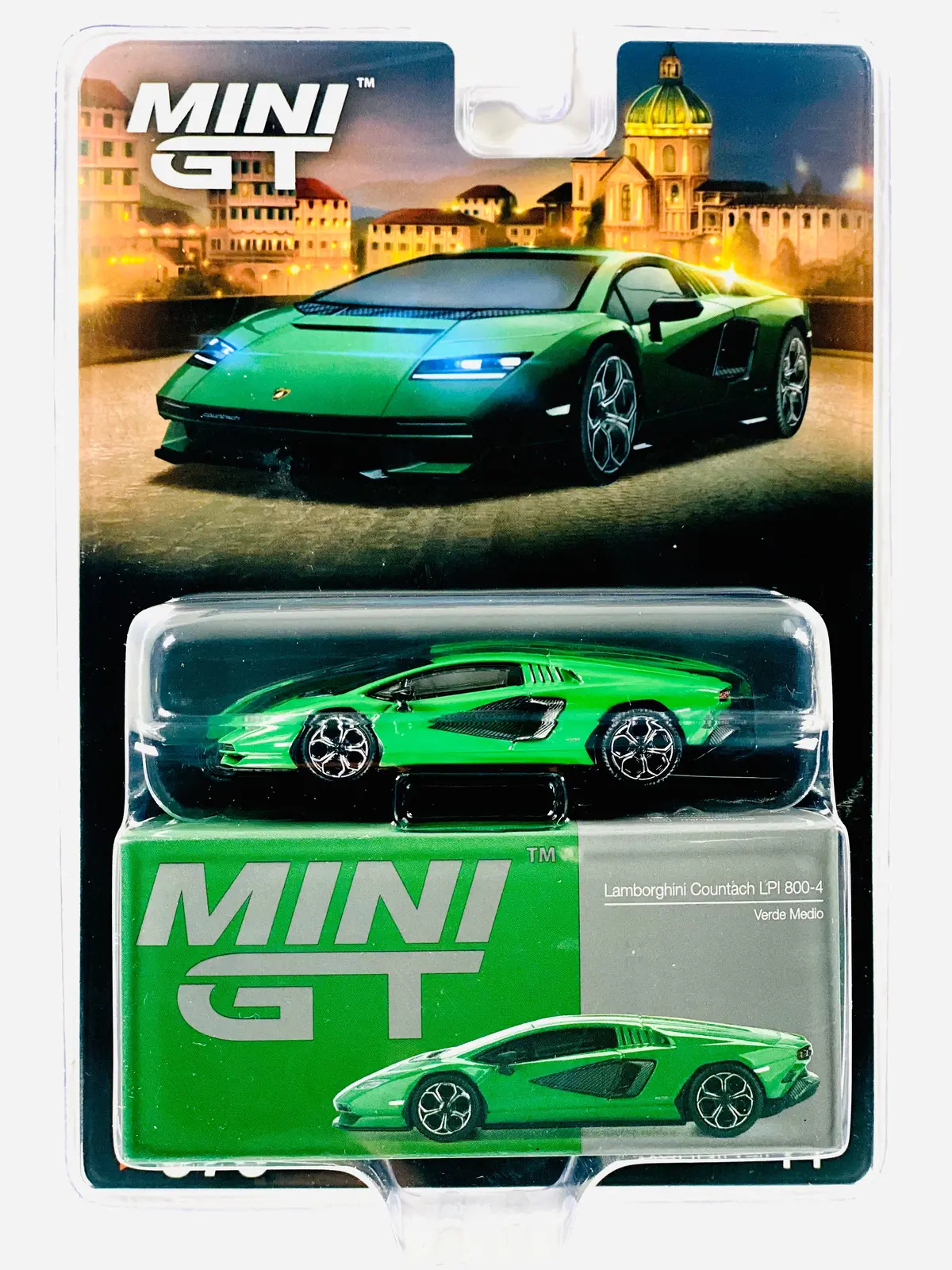 Mini Gt Mijo Exclusive Lamborghini Countach Lpi 800-4 Verde Medio #976 1