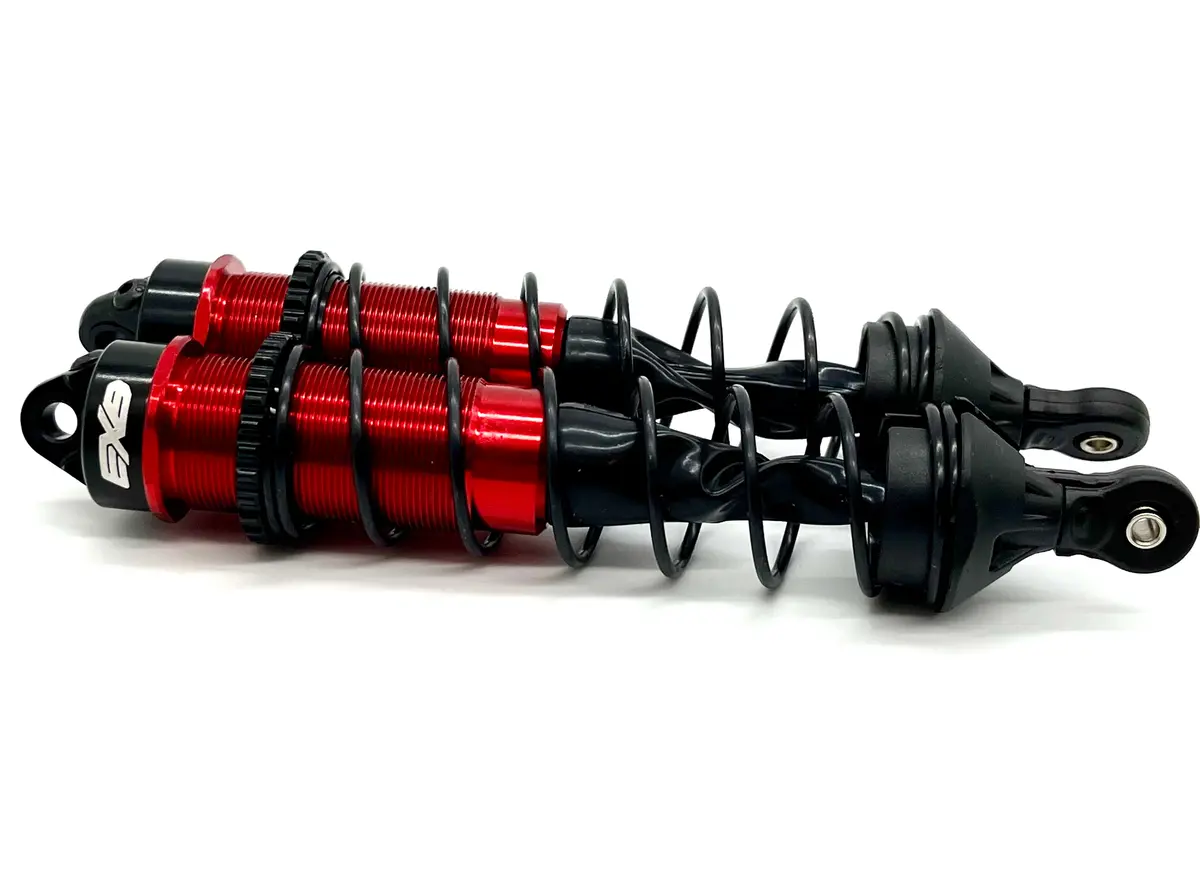 Arrma Kraton 6S Exb - Rear Shocks Assembled Dampers & Springs 134Mm Red Ara8708v6 1