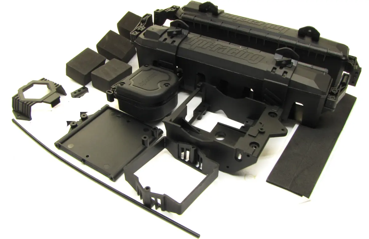 Savage Xl Flux Plastic Battery Boxes, Receiver Box Esc Tray Hpi 160095 1