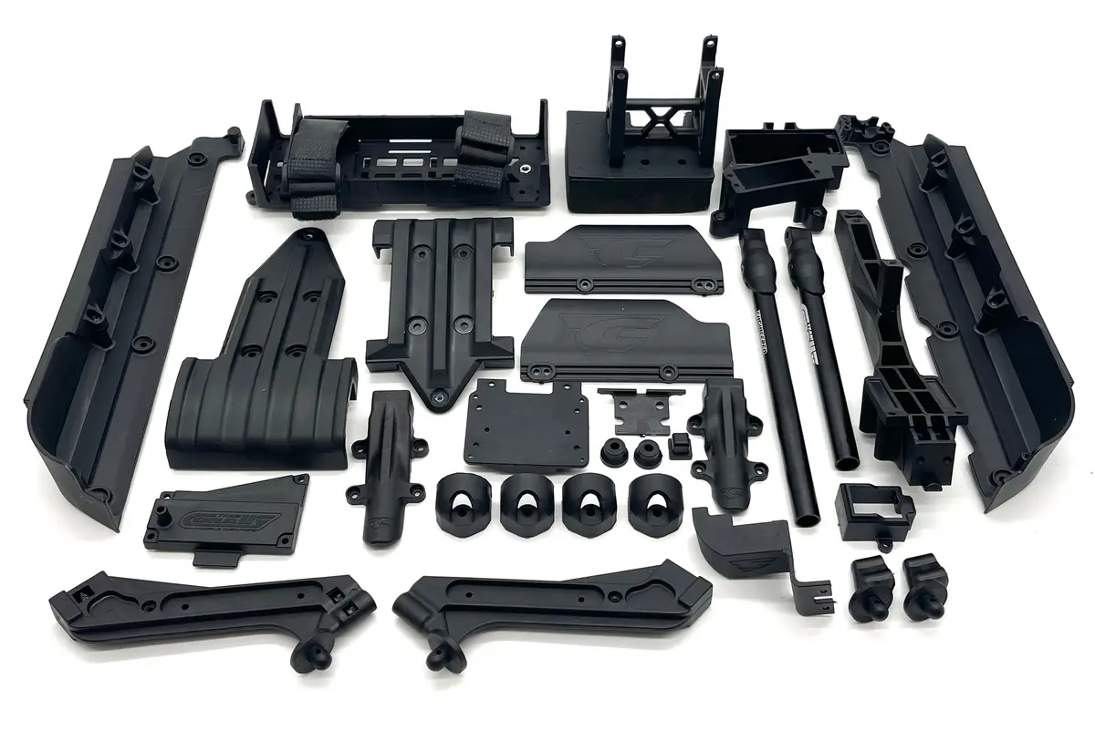 Team Corally Kagama - Side Guards, Battery Tray, Braces, Bumpers, Mounts C-00474 1
