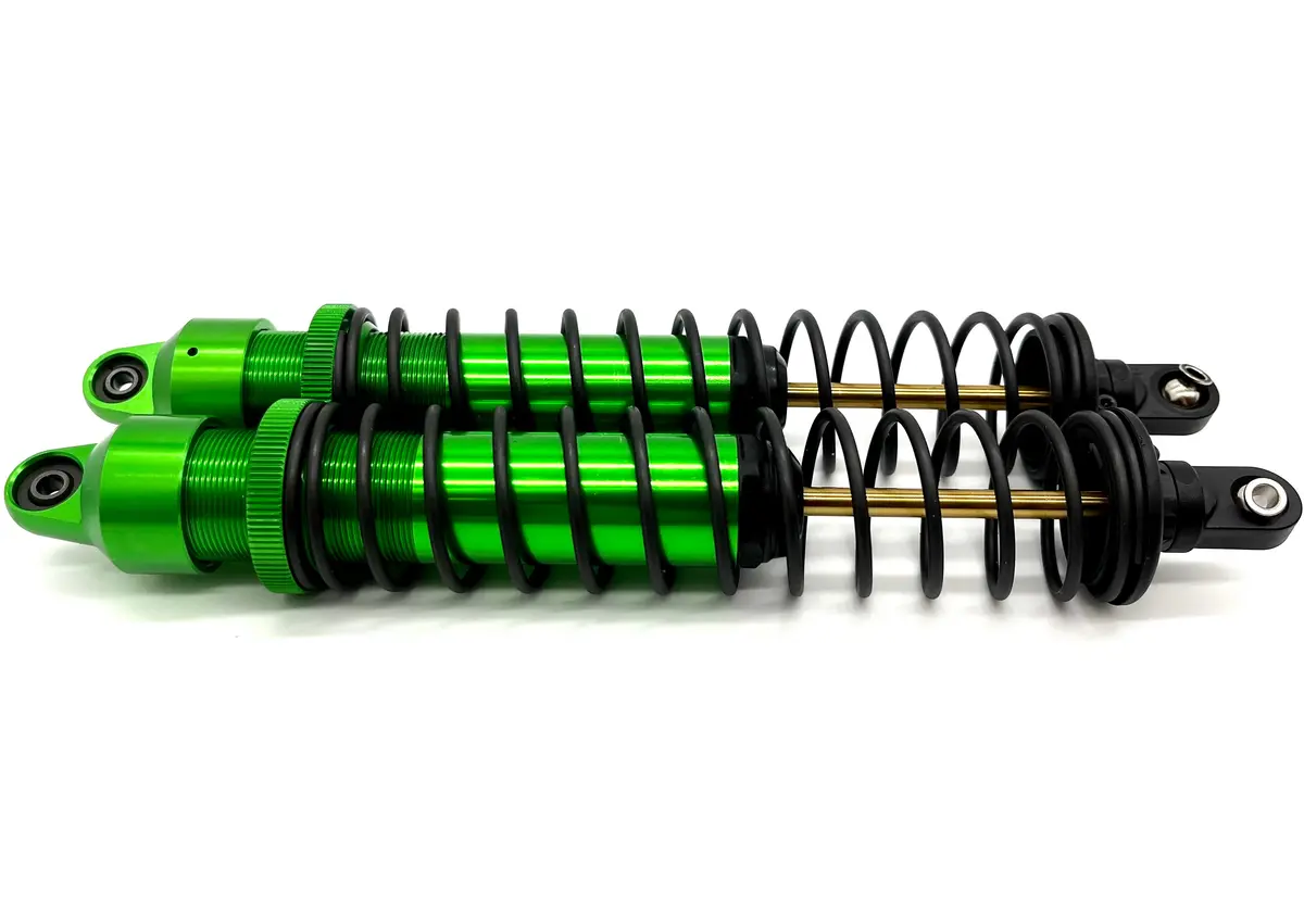 X-Maxx Ultimate Shocks (Gtx Aluminum Green-Anodized (2) W/Springs Traxxas 77097-4 1
