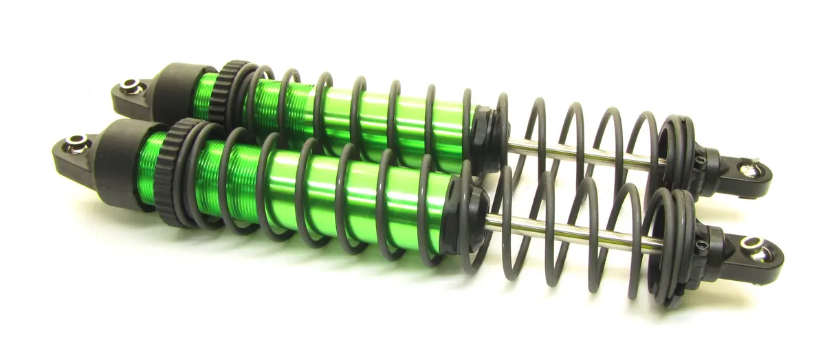 Fits X-Maxx Shocks (Gtx Aluminum Green-Anodized Tra7761g(2) Springs 77086-4 1