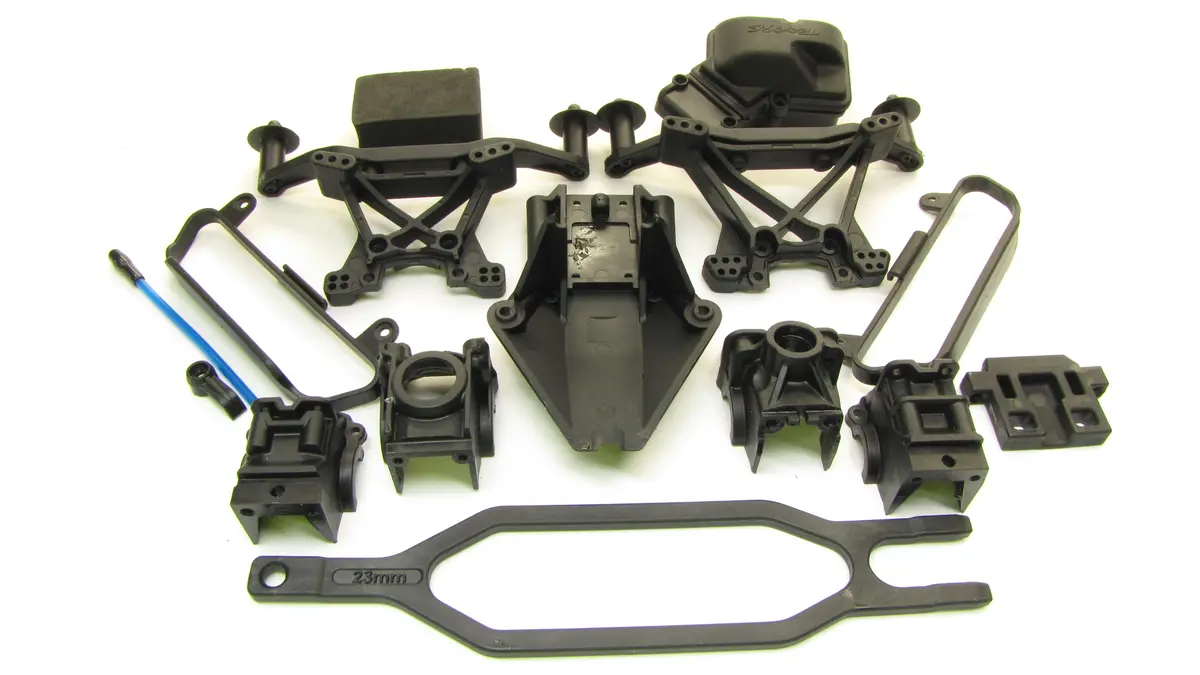 Fits Slash 4X4 Vxl - Plastic Set (Bulkhead Shock Towers Receiver Box 68086-4 1