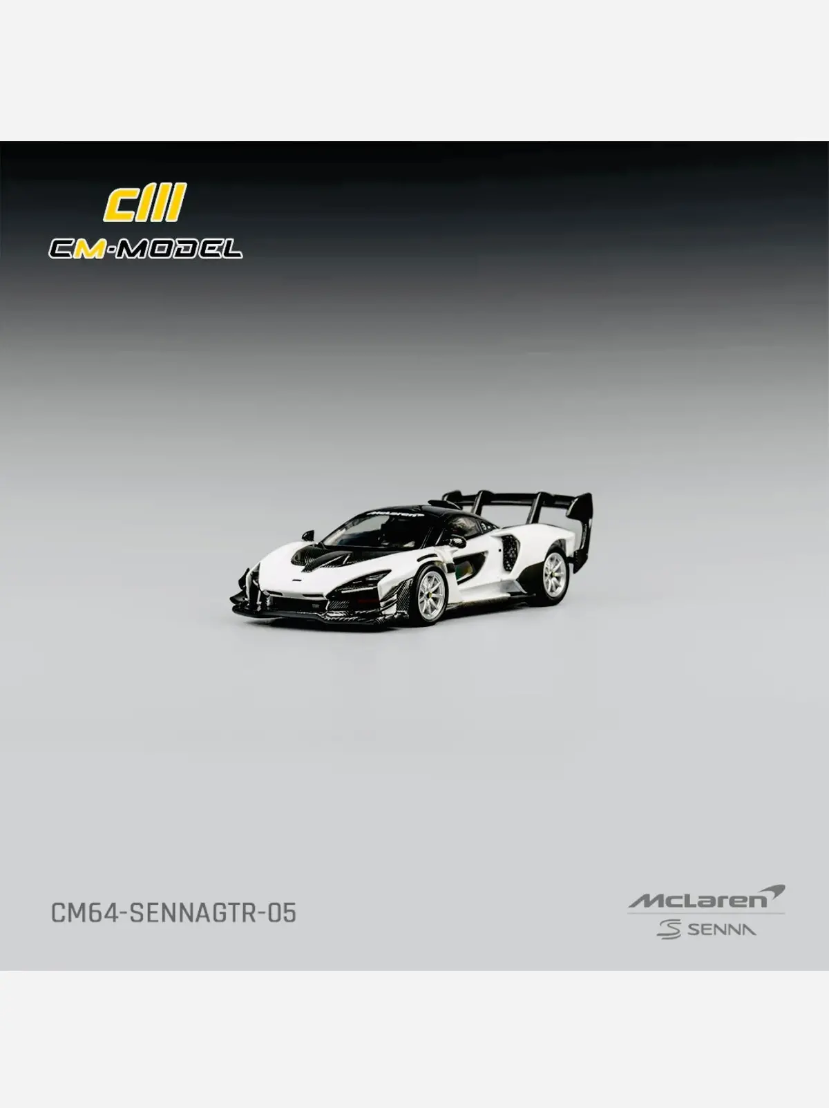 Cm Model Factory Sealed Mclaren Senna Gtr White 1