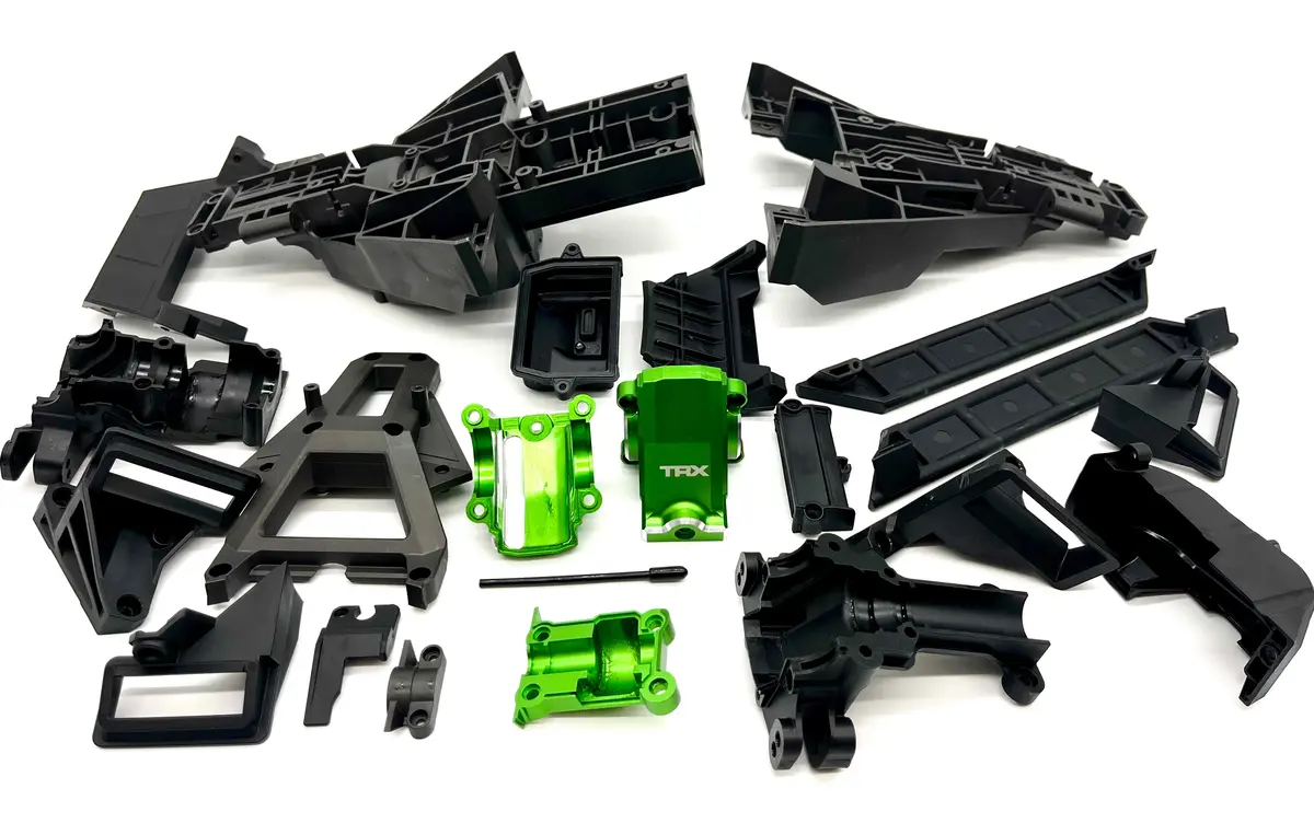 Xrt Ultimate Plastic Set (Front Rear Bulkhead Green Covers Box Traxxas 78097-4 1