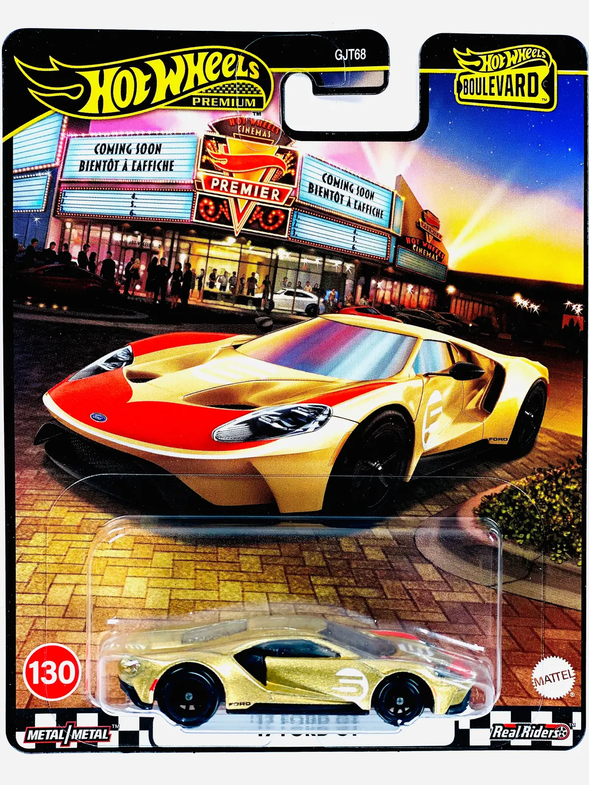 Hot Wheels 2025 Boulevard '17 Ford Gt #130 - Damaged Card 1