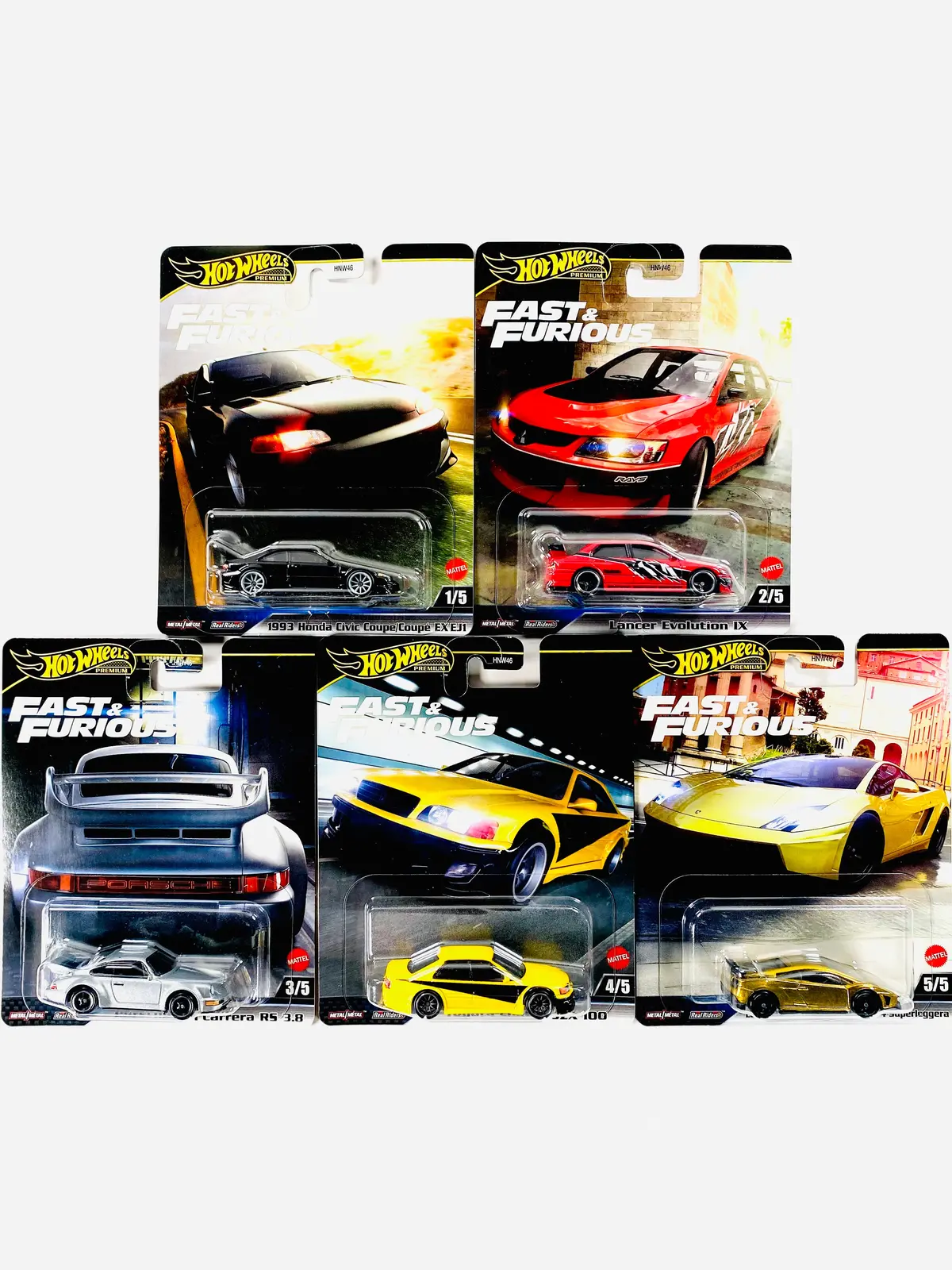 Hot Wheels 2025 Fast & Furious Case M (Set Of 5 Cars) 1