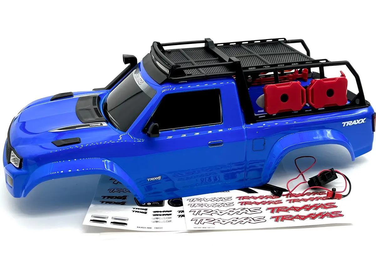 Trx-4 Traxx - Body Cover, Blue (Shell Factory *Clipless* Painted 82034-4 1