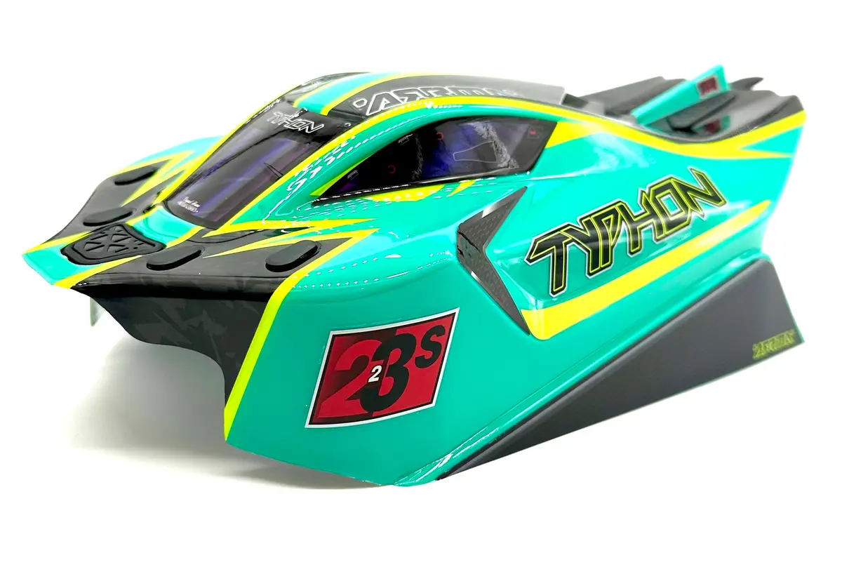 Arrma Typhon 4X4 223S - Body Shell (Green Teal Painted Clipless Ara4306v4 1