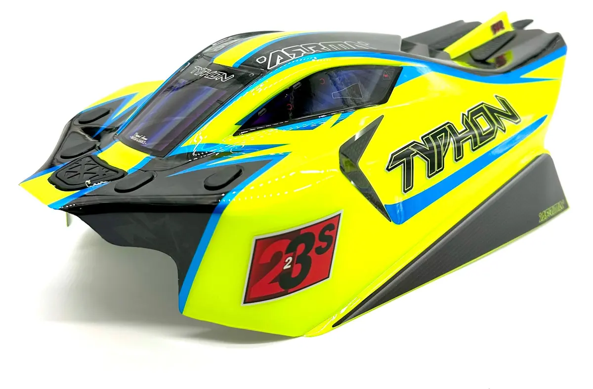 Arrma Typhon 4X4 223S - Body Shell (Yellow Painted Clipless Ara4306v4 1