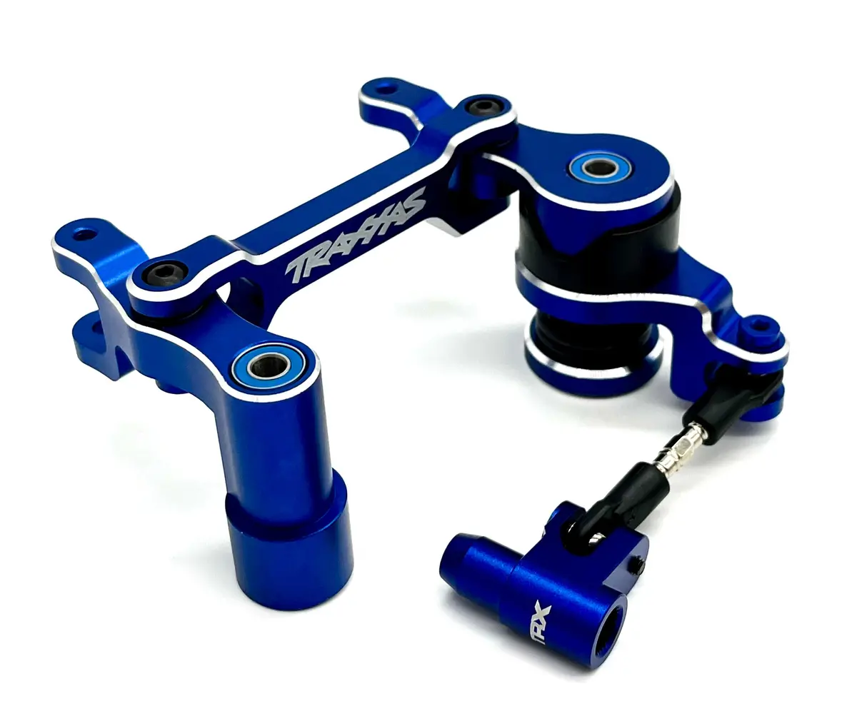 Xrt Ultimate Steering Assembly (Blue Bellcrank Servo Horn Linkage Bearings Traxxas 78097-4 1