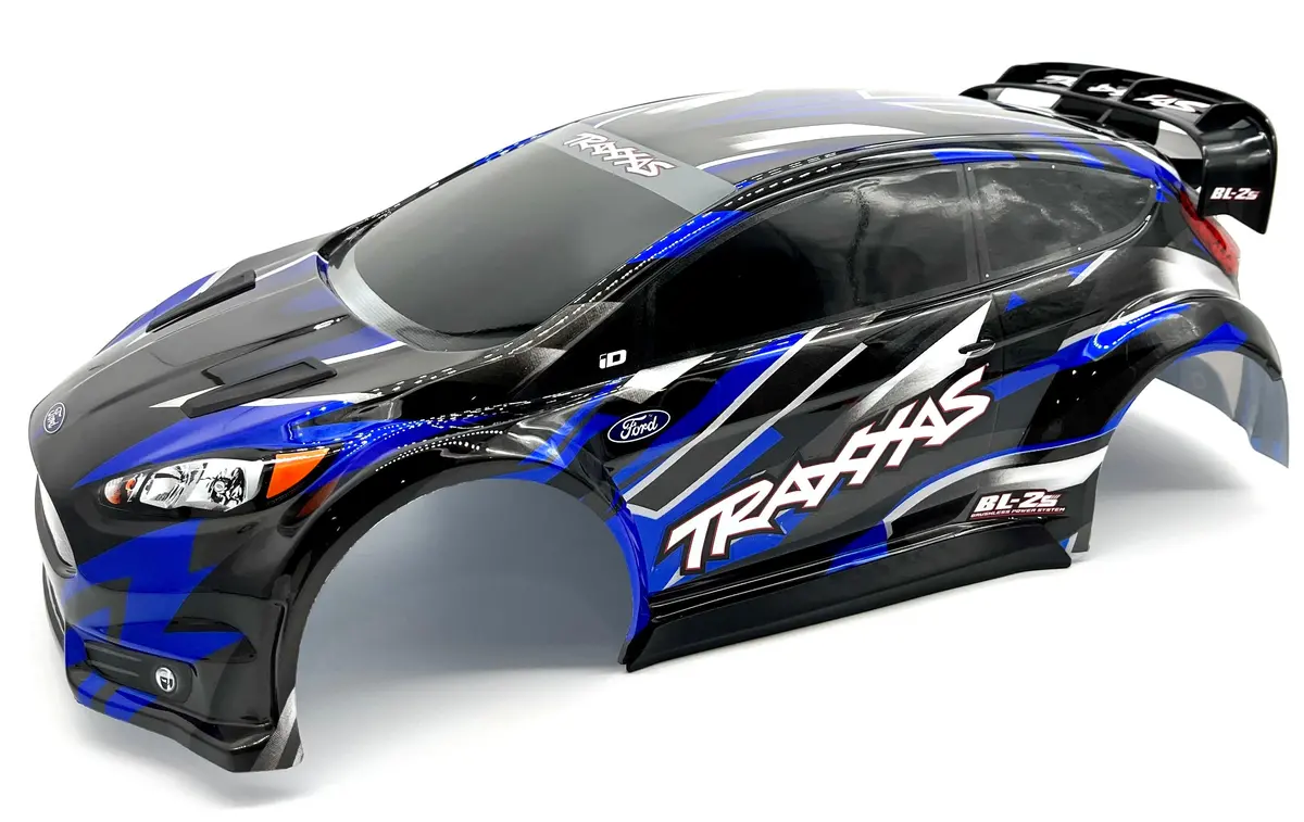 Fiesta 4X4 Bl-2S Body Shell (Blue) W/Mounts And Reinforcements Traxxas 74154-4 1