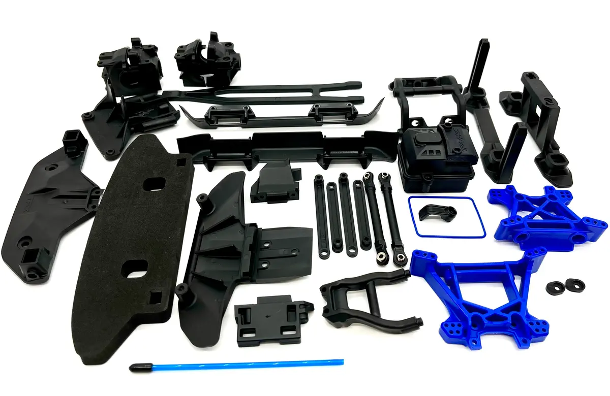 Fiesta 4X4 Bl-2S Blue Shock Towers (Bumpers, Housings, Rx Box Traxxas 74154-4 1