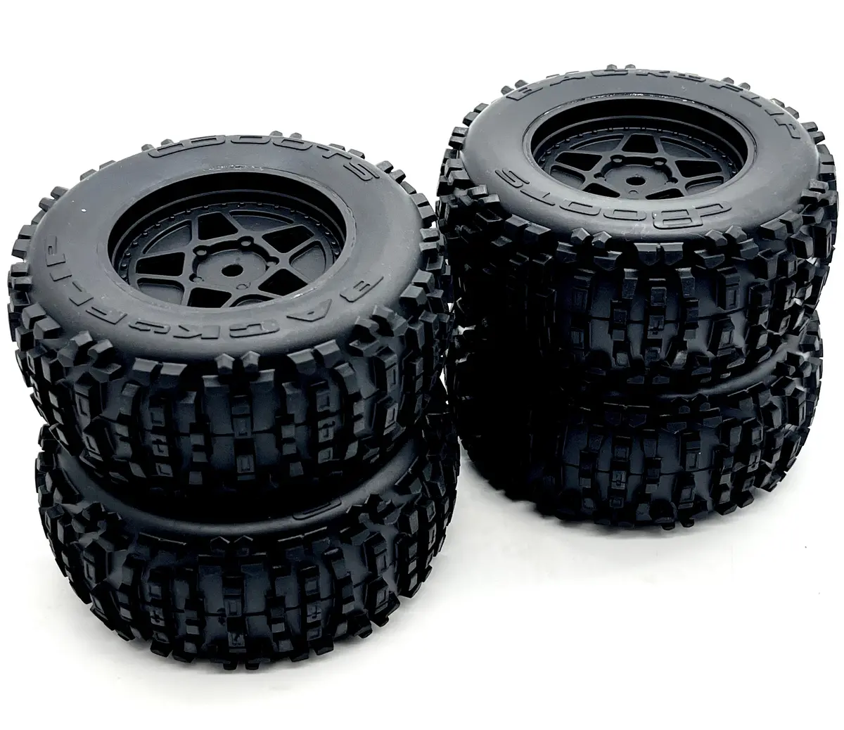 Arrma Mini Kraton 3S - Wheels & Tires (Set Of 4) Dboots Backflip Ara2508s 1