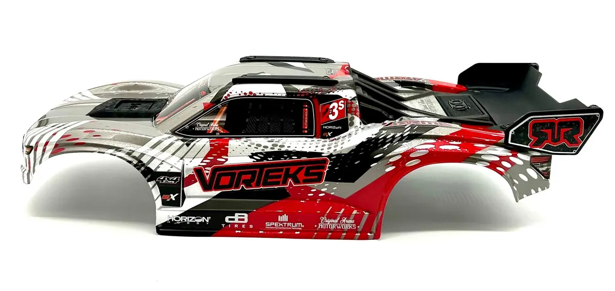 Arrma Vorteks 4X4 223S - Body Shell (Red Painted Clipless Ara4305v4 1