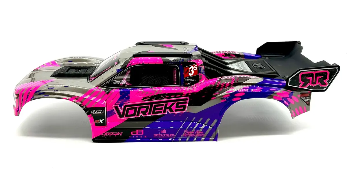 Arrma Vorteks 4X4 223S - Body Shell (Pink Purple Painted Clipless Ara4305v4 1