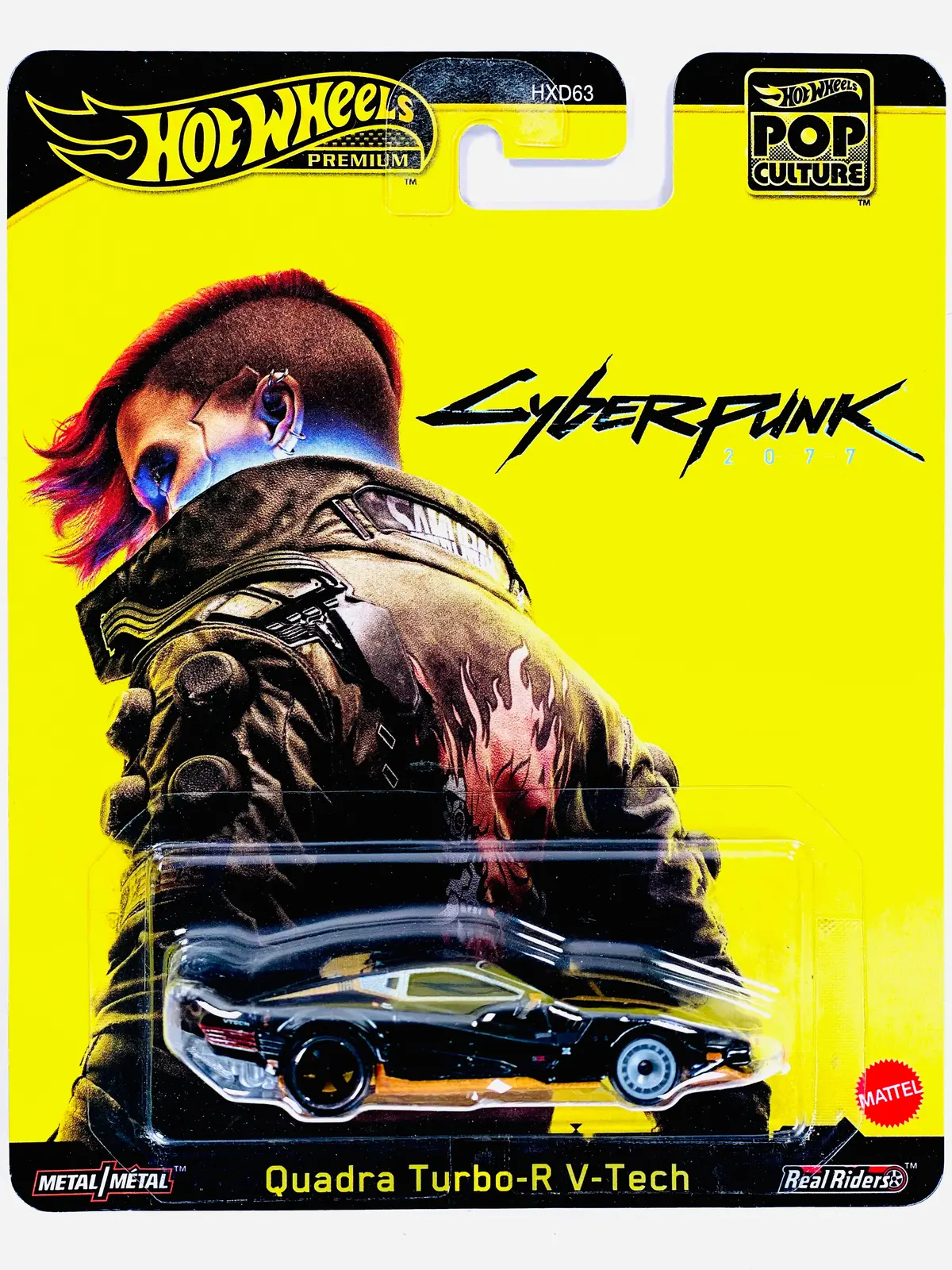 Hot Wheels 2025 Pop Culture Case M Cyberpunk 2077 Quadra Turbo-R V-Tech 1
