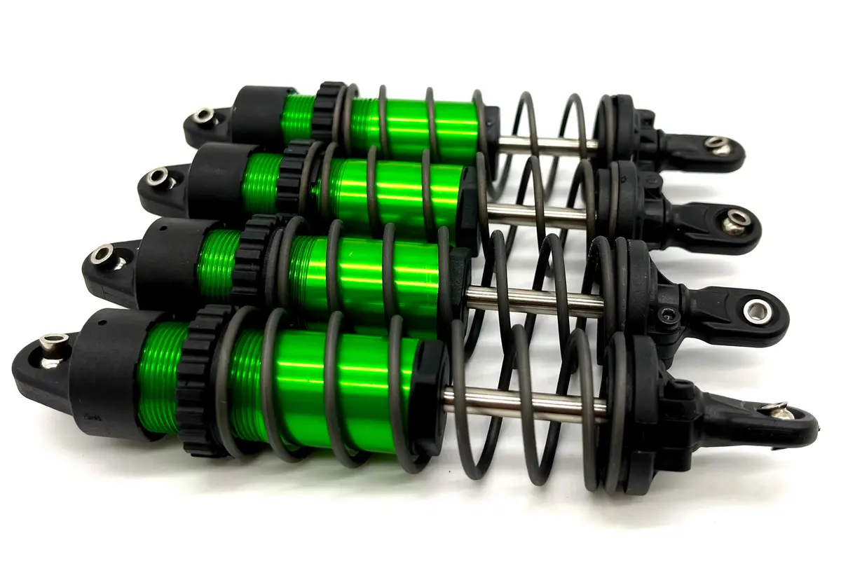 Maxx Slash Shocks (Green-Anodized Gt-Maxx 8961T Dampers, Springs Traxxas 102076-4 1