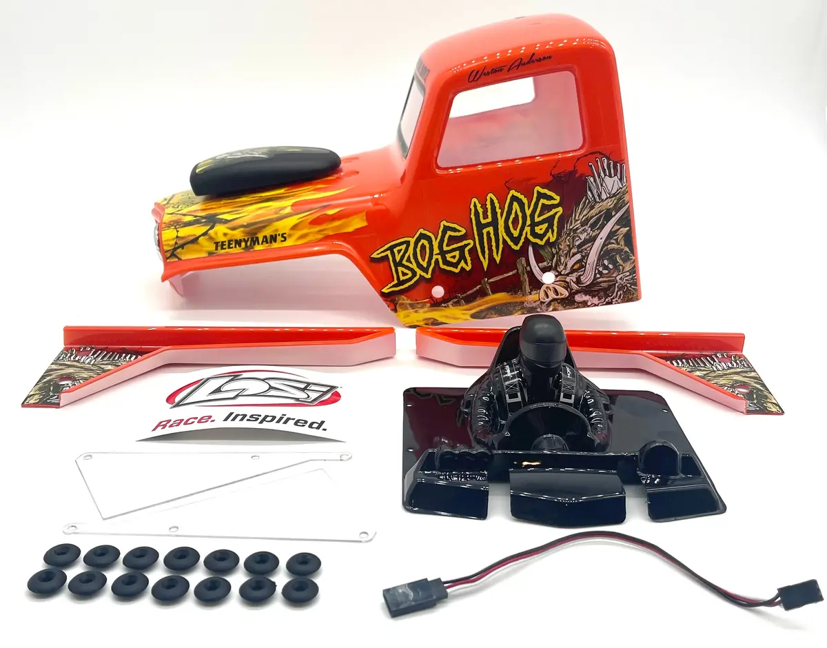 Losi Lmt Bog Hog Body Orange Shell Mega Truck  Los04024 1