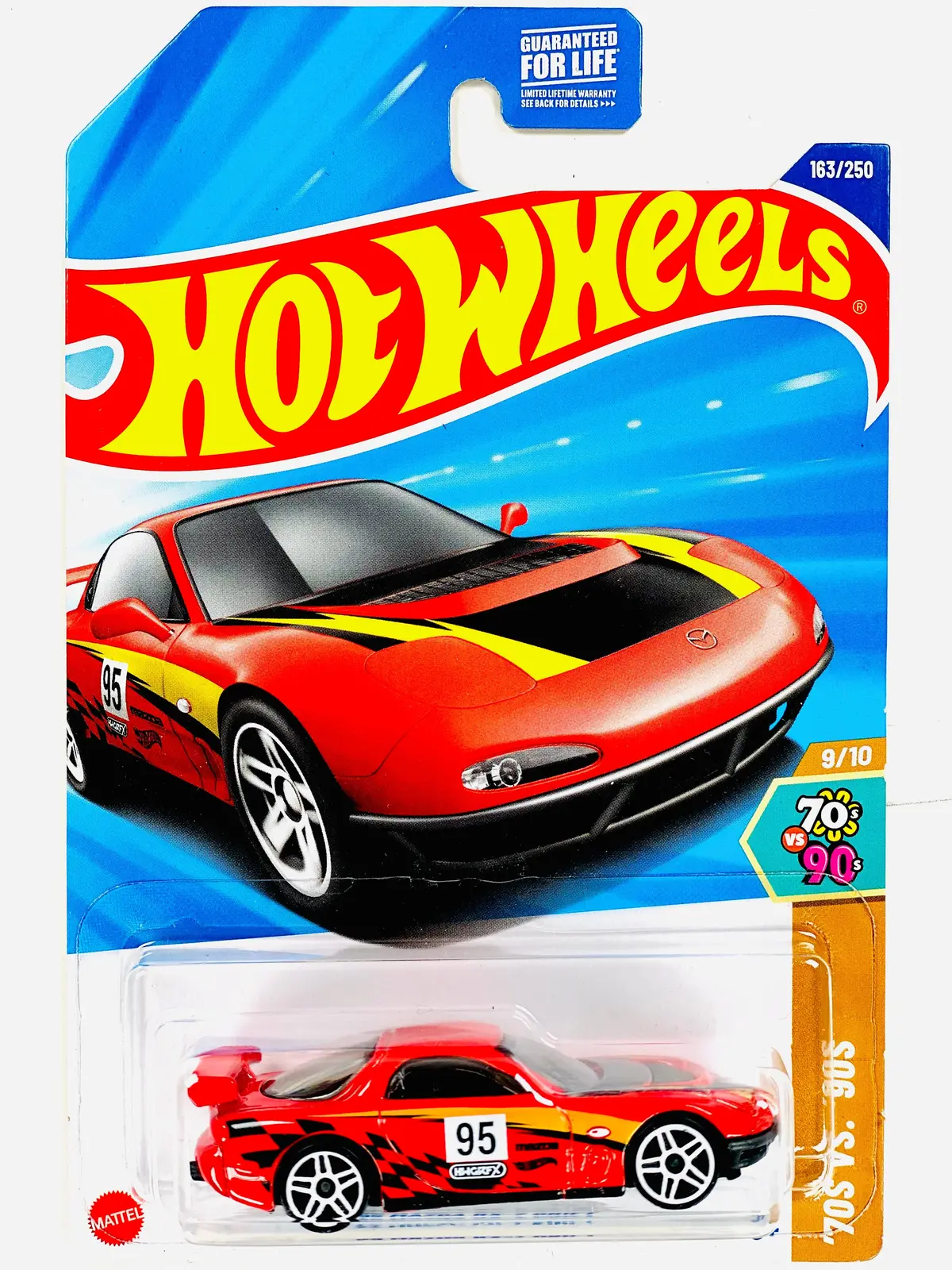 Hot Wheels '70S Vs. '90S '95 Mazda Rx-7 Drift - Damaged Card 1