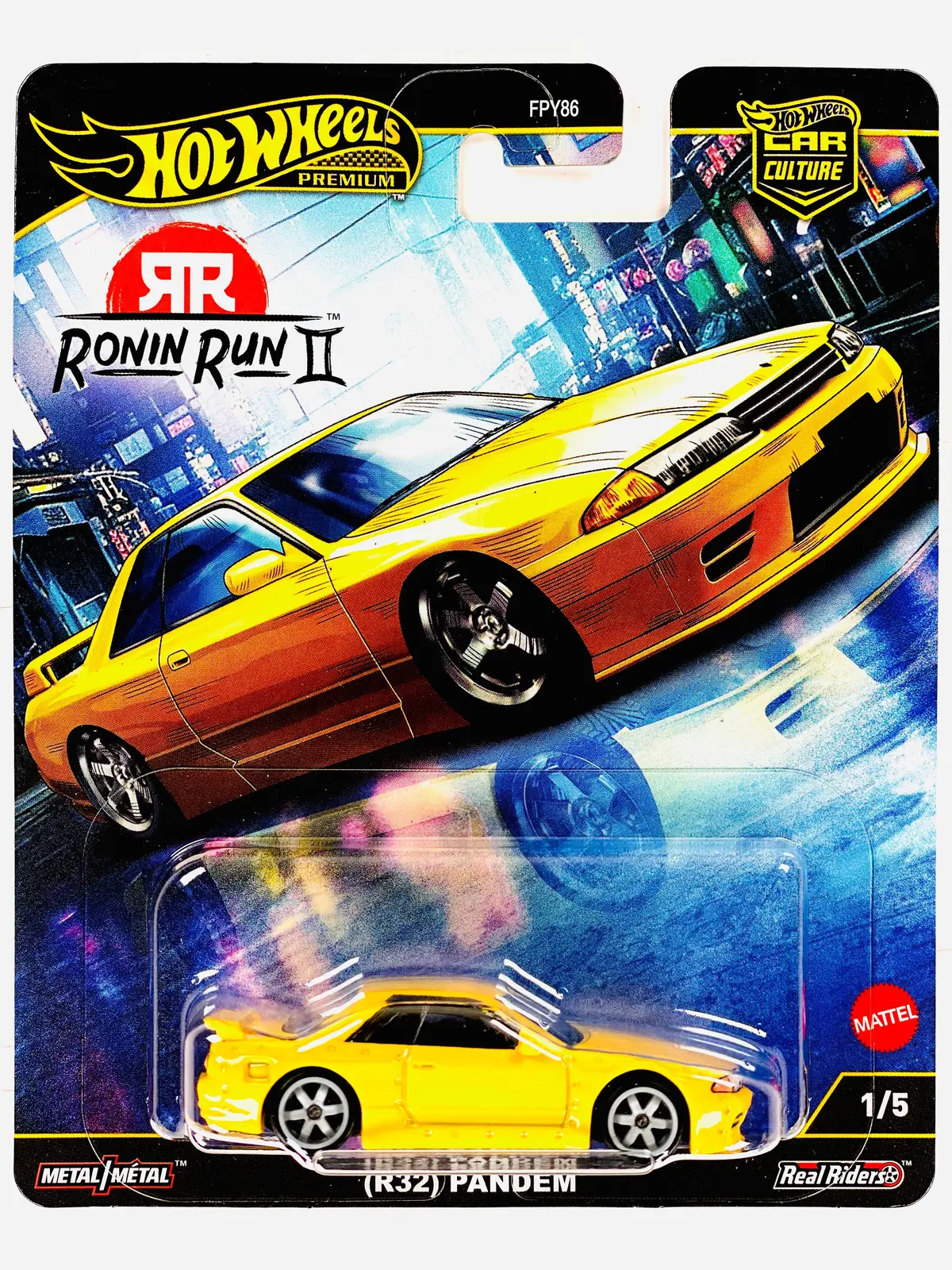 Hot Wheels 2025 Car Culture Ronin Run Ii Nissan Skyline Gt-R (R32) Pandem 1