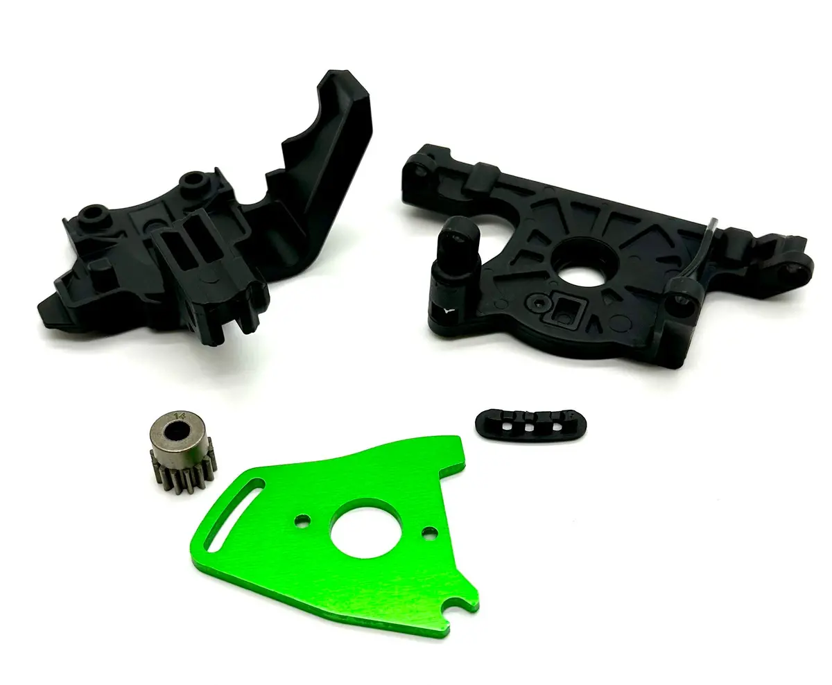 Jato 4X4 Vxl Motor Mount & Gear 7460A 9025 7490G (Green), Traxxas 90386-4 1