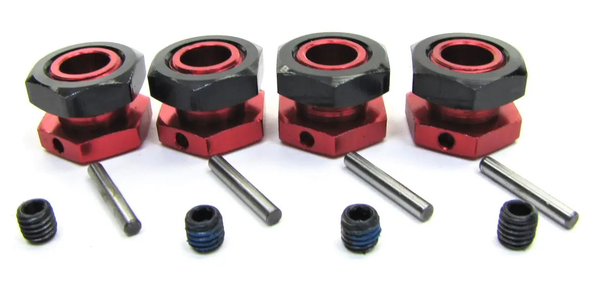 Arrma Infraction 6S - 17Mm Hex Hubs (Red Wheel Hexes, Nuts Felony V2 Ara7615v2 1