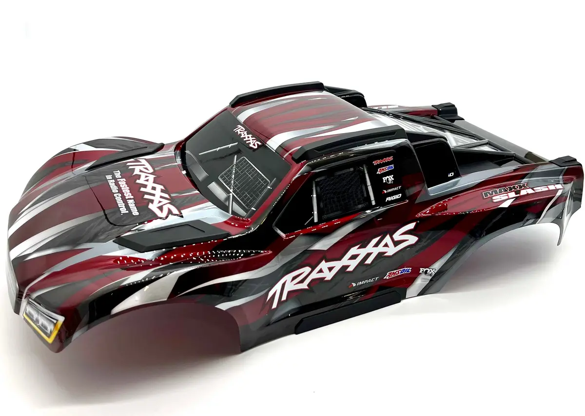 Maxx Slash Body Cover Shell (Red Painted Prographics, Clipless Traxxas 102076-4 1