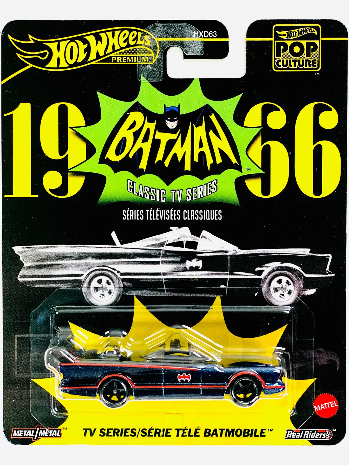 Hot Wheels 2025 Pop Culture Case M Batman '66 Tv Series Batmobile 1
