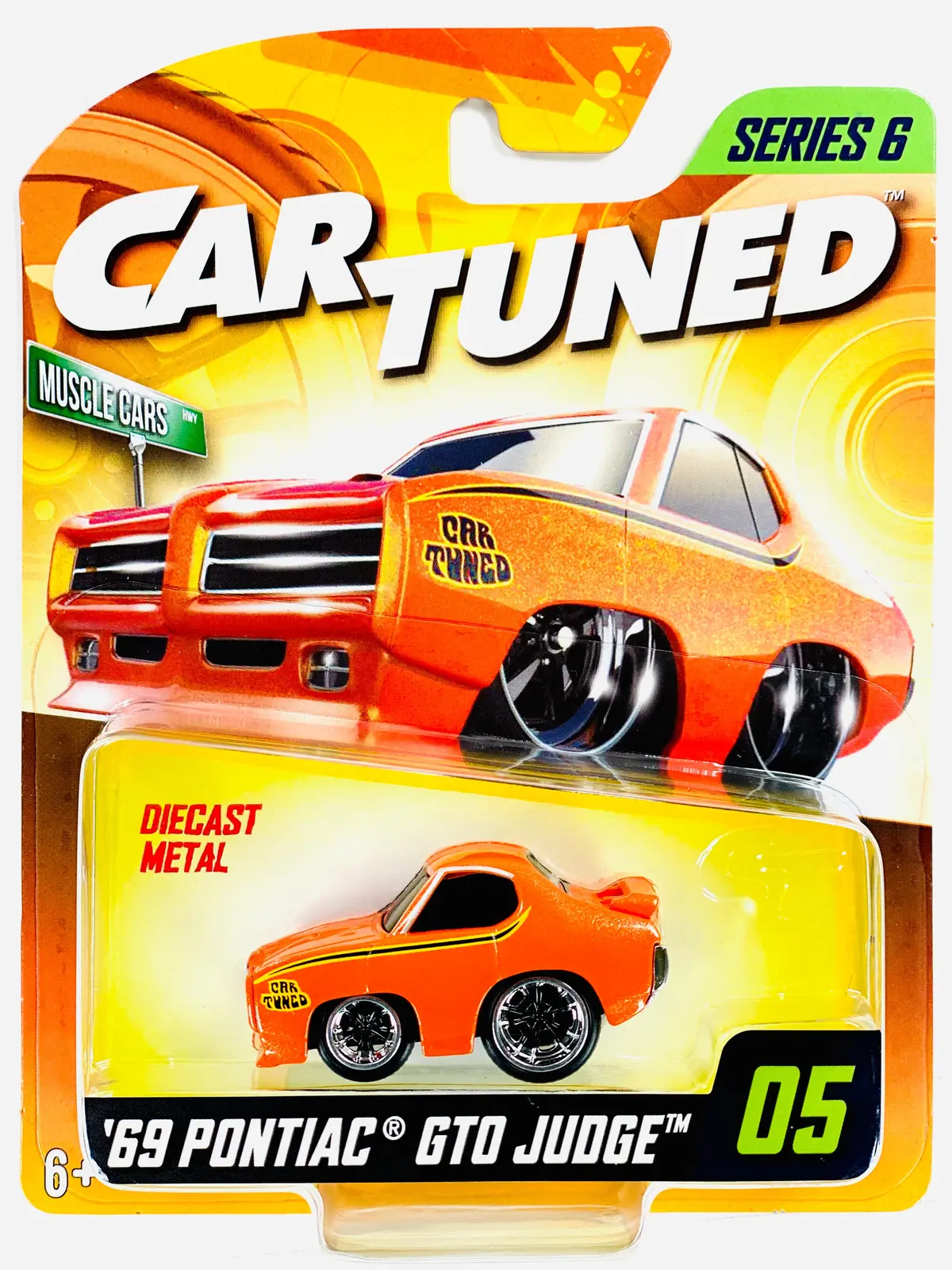 Cartuned  2025 Series 6 Mainline 1969 Pontiac Gto Judge Muscle Car #05 1