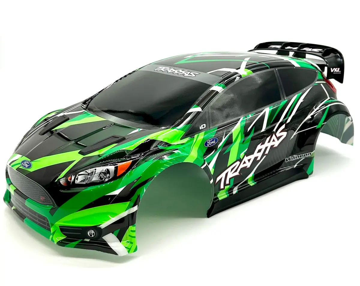 Fiesta 4X4 Vxl Body Shell (Green) W/Clipless Mounts And Reinforcements Traxxas 74276-4 1