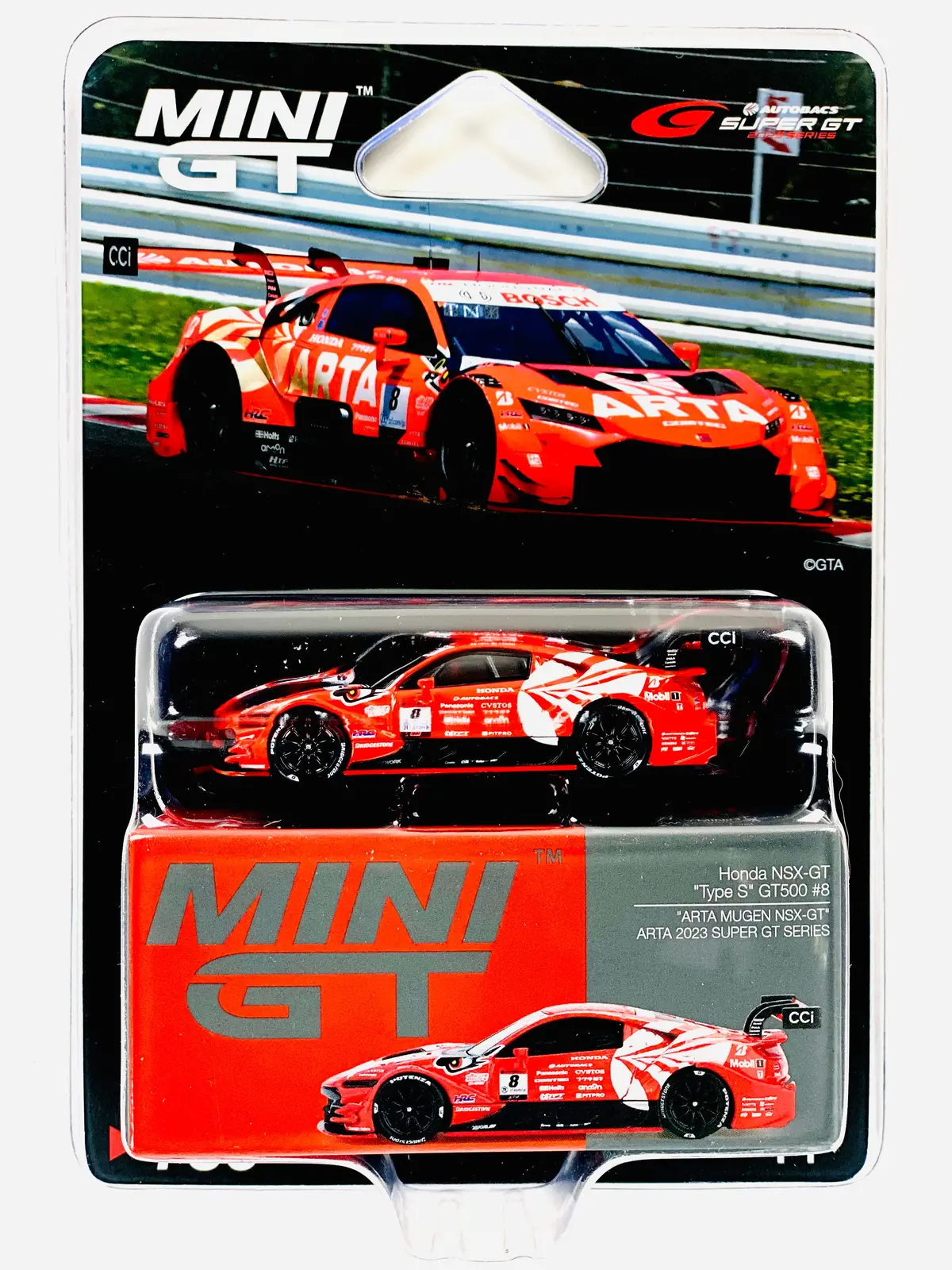 Mini Gt Japan Exclusive Honda Nsx-Gt “Type S” Gt500 #8 “Arta Mugen Nsx-Gt ” Arta 2023 Super Gt Series #786 1