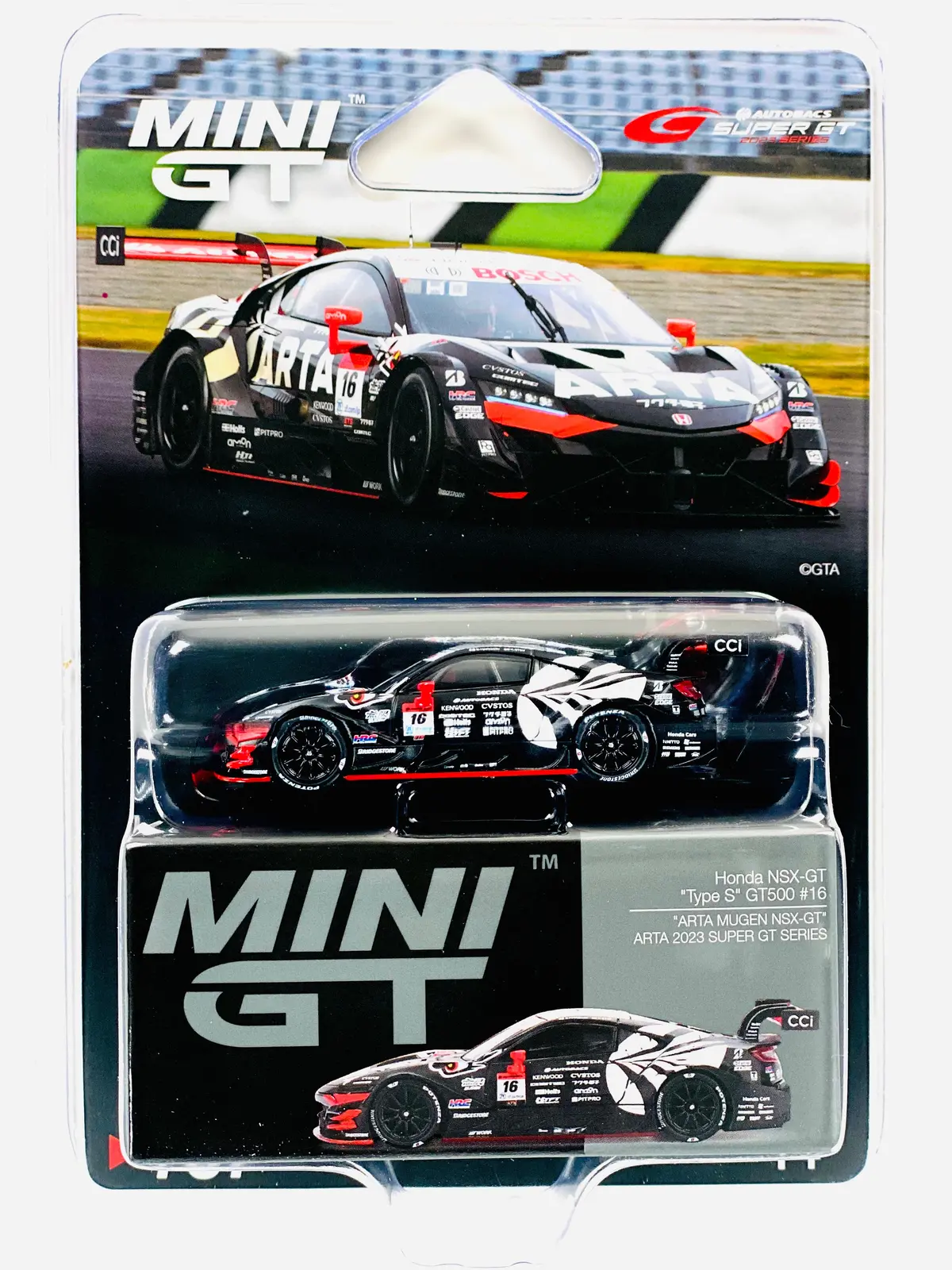 Mini Gt Japan Exclusive Honda Nsx-Gt “Type S” Gt500 #16 “Arta Mugen Nsx-Gt ” Arta 2023 Super Gt Series #787 1