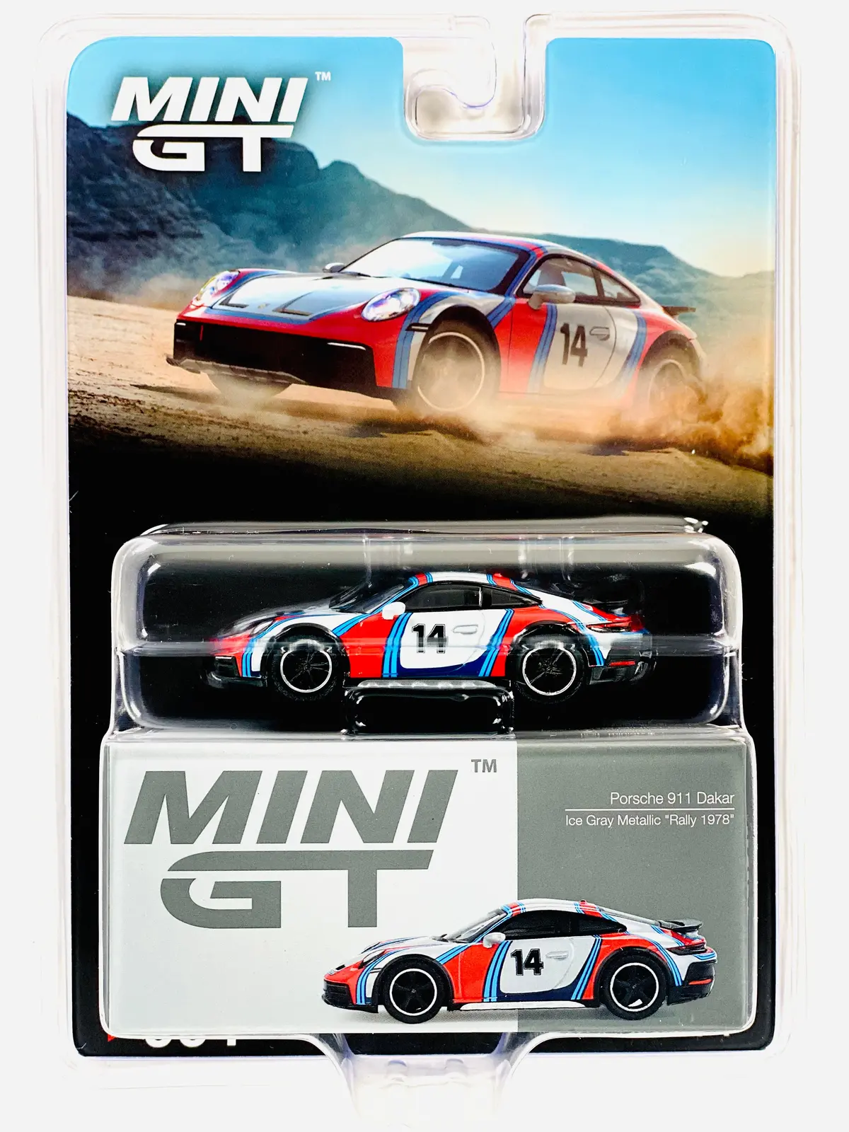 Mini Gt Mijo Exclusive Porsche 911 Dakar “Rally 1978” Ice Grey Metallic #964 1