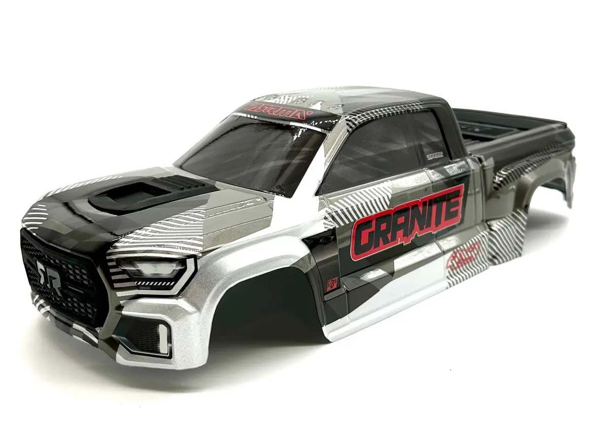 Arrma Granite 4X4 223S - Body Shell (Gun Metal Painted Clipless Ara4302v4 1