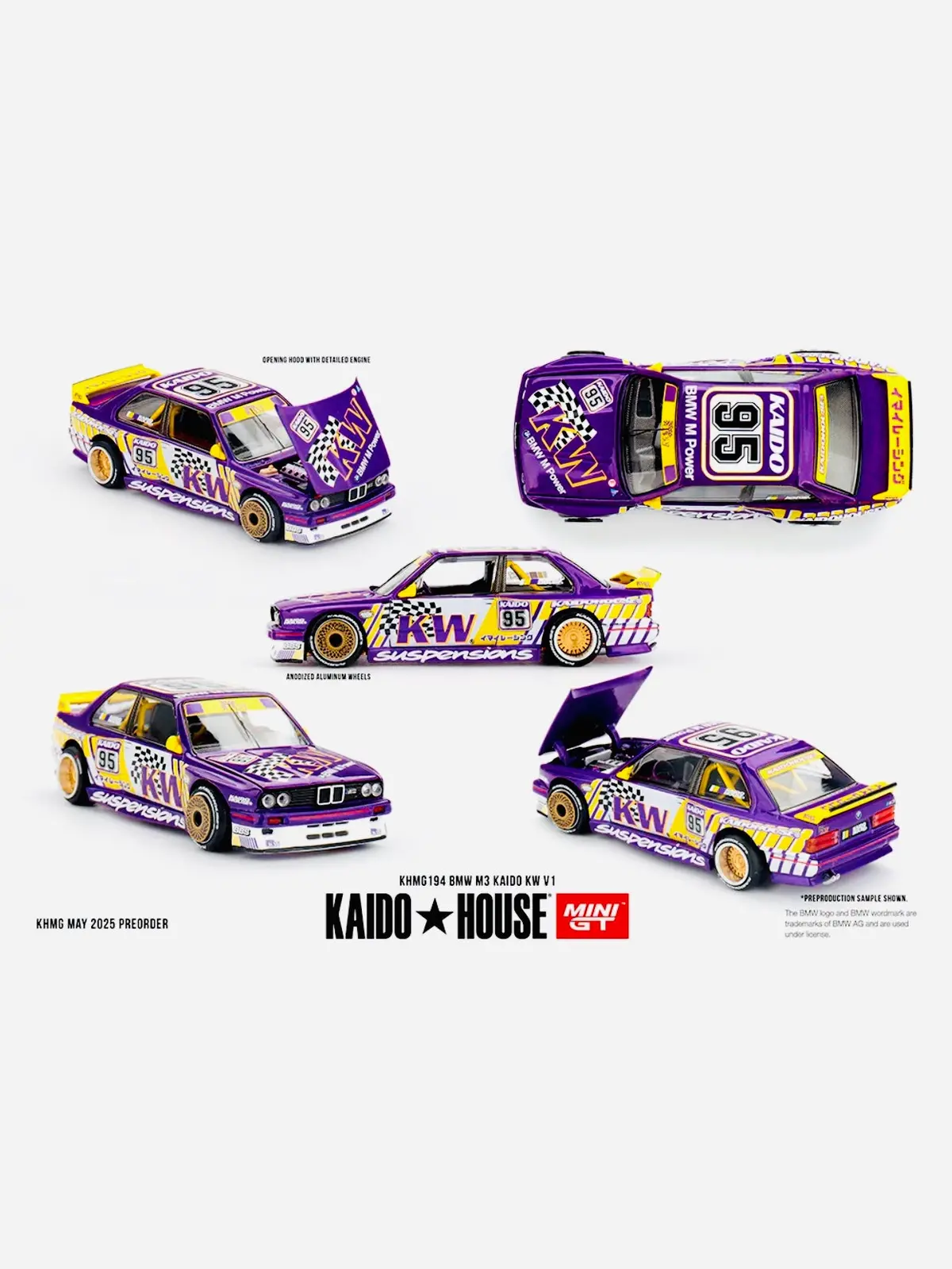 Mini Gt X Kaido House Collab Factory Sealed Bmw M3 Kaido Kw V1 #194 1