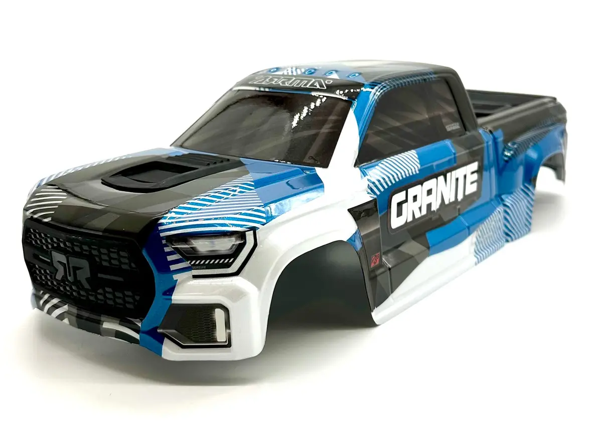 Arrma Granite 4X4 223S - Body Shell (Blue Painted Clipless Ara4302v4 1