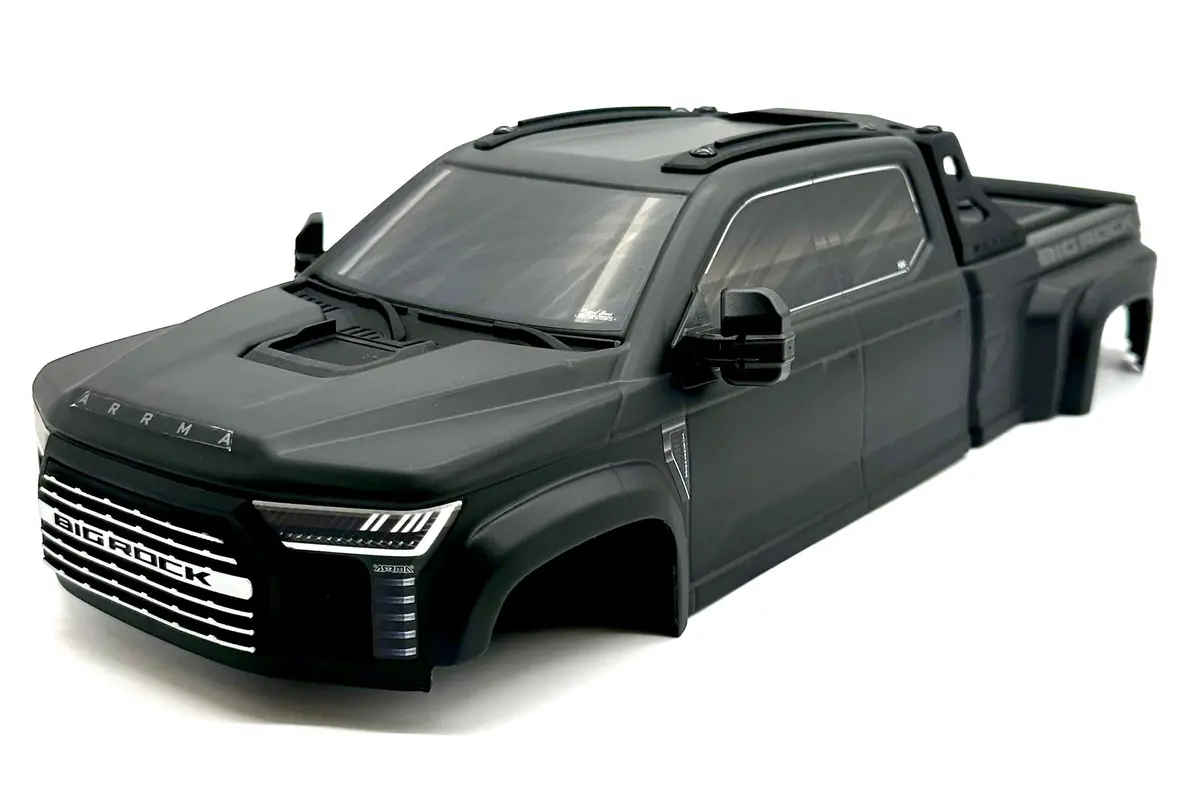 Arrma Big Rock 4X4 223S - Body Shell (Matte Black Painted Clipless Ara4312v4 1
