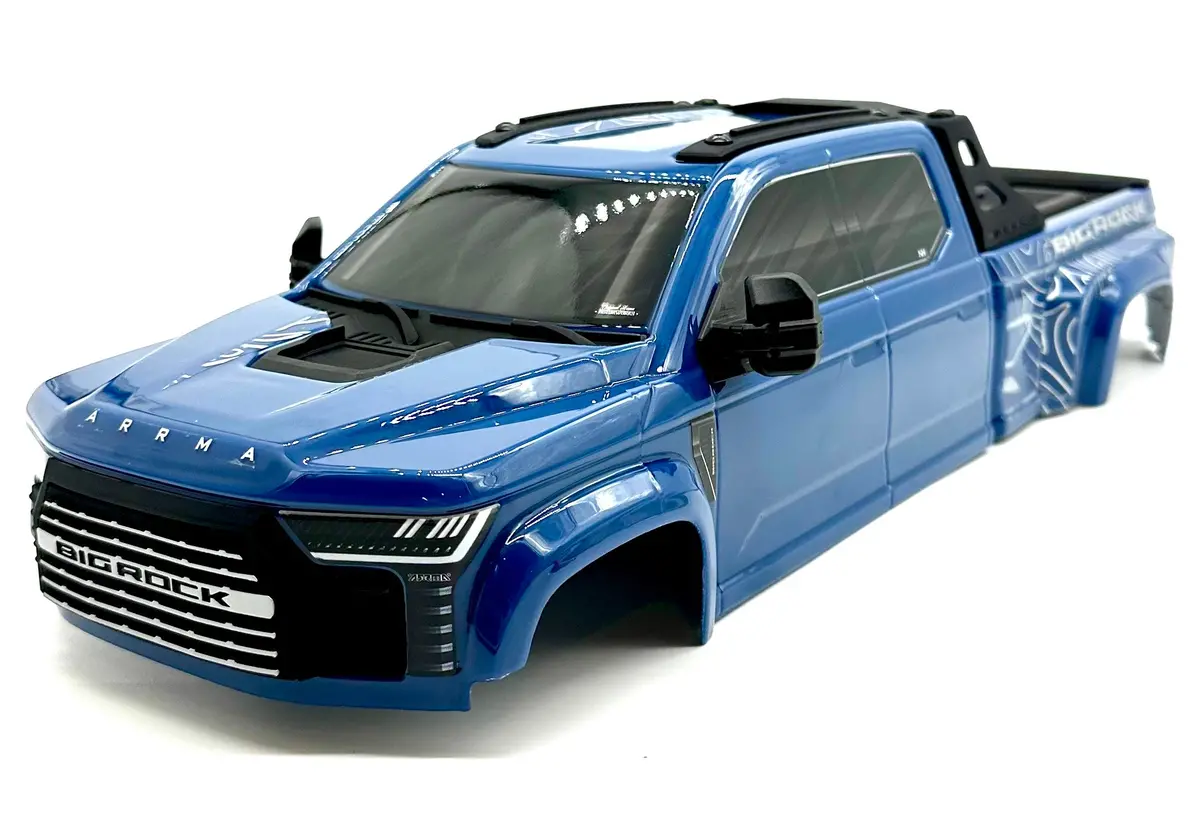 Arrma Big Rock 4X4 223S - Body Shell (Blue Painted Clipless Ara4312v4 1