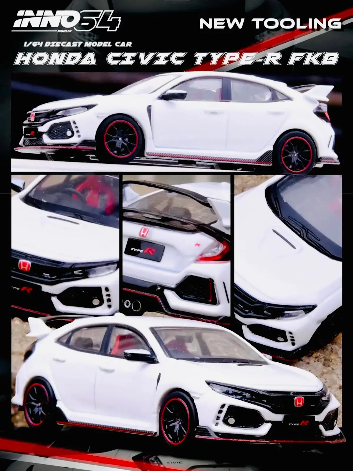 Inno64 Factory Sealed Honda Civic Type-R (Fk8) White 1