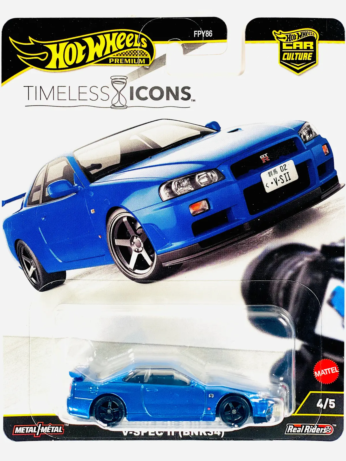Hot Wheels 2025 Car Culture Timeless Icons Nissan Skyline Gt-R V-Spec Ii (Bnr34) 1