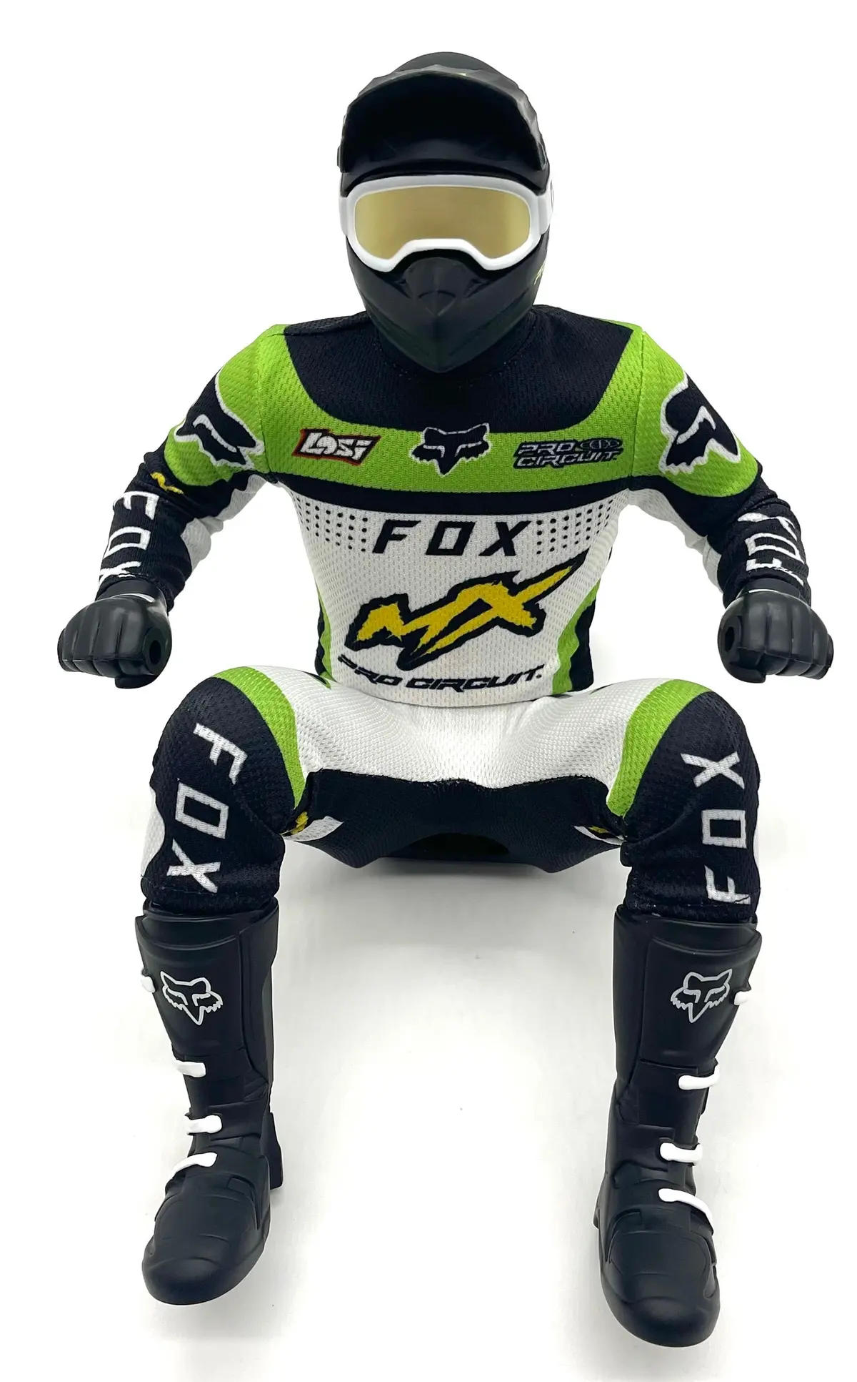 Losi Promoto - Rider Figure, (Green) Pro Circuit & Jersey Set Los06000 1