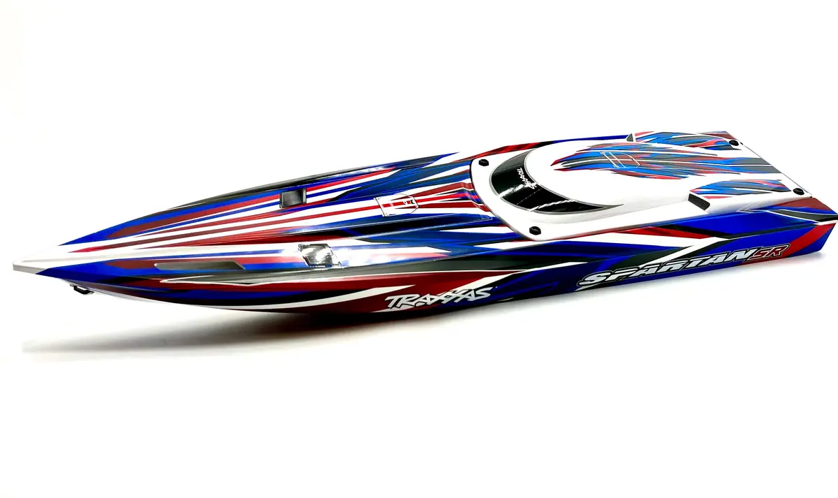 Spartan Sr Boat Hull & Hatch (Red Graphics 10315) Traxxas 103076-4 1
