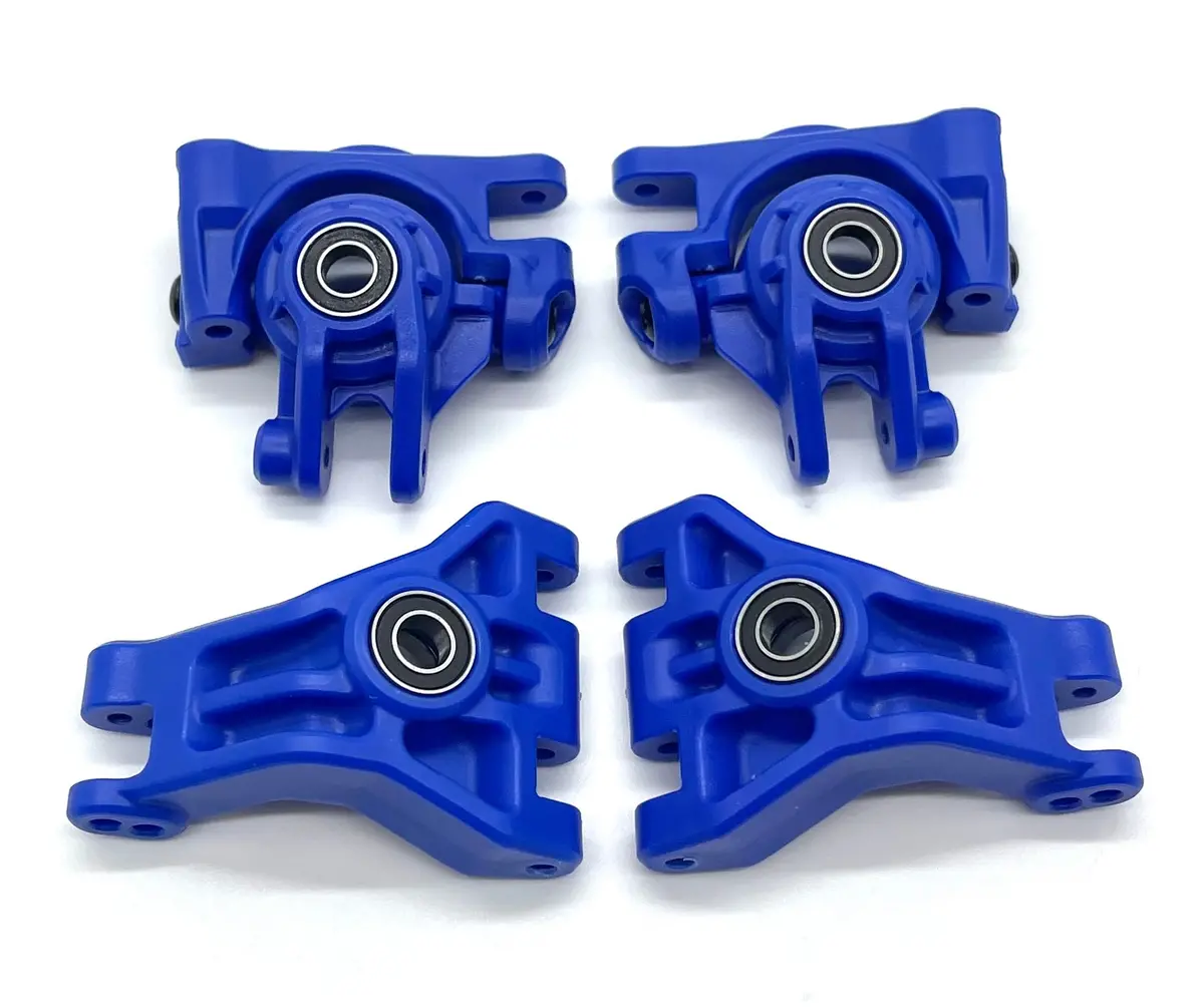 Stampede 4X4 Bl-2S Blue Hubs, Carriers Spindles Bearings Stampede Traxxas 67154-4 1