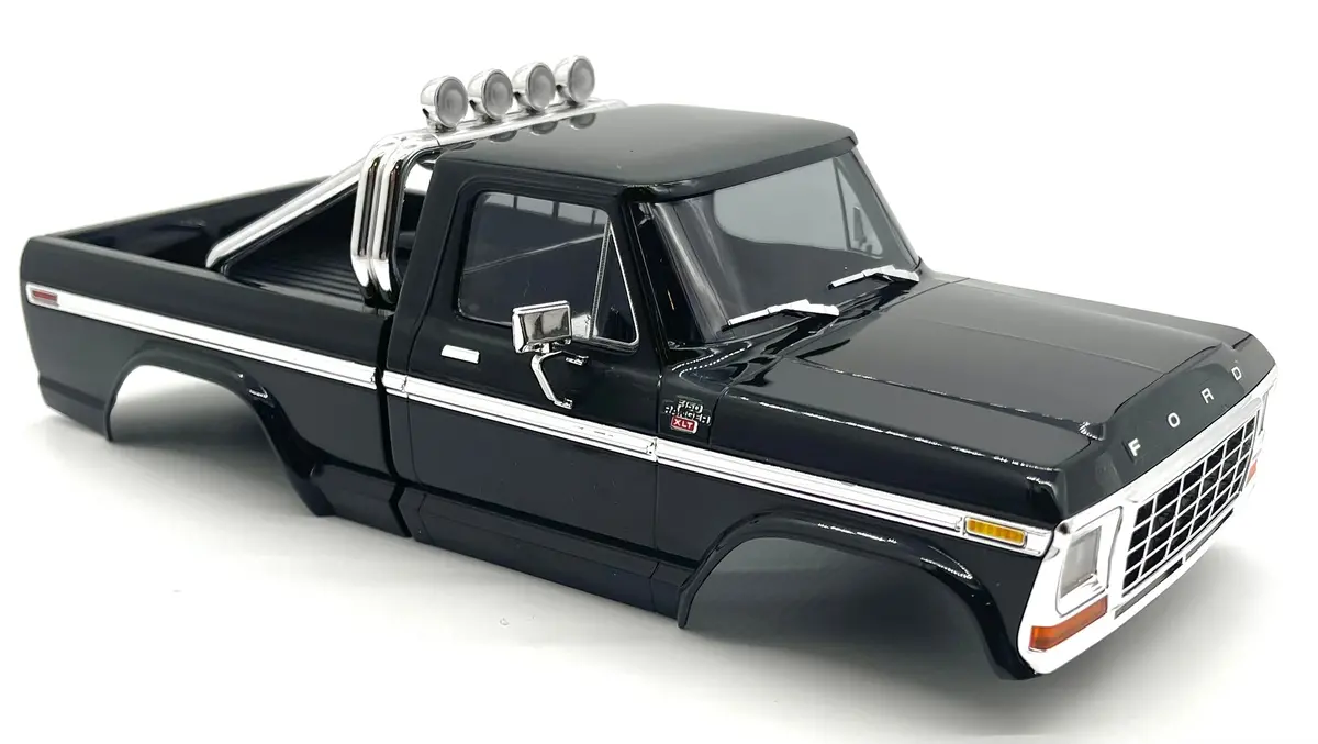 Trx-4M F-150 - Body Cover, Black (Factory Painted, Complete Traxxas 97044-1 1