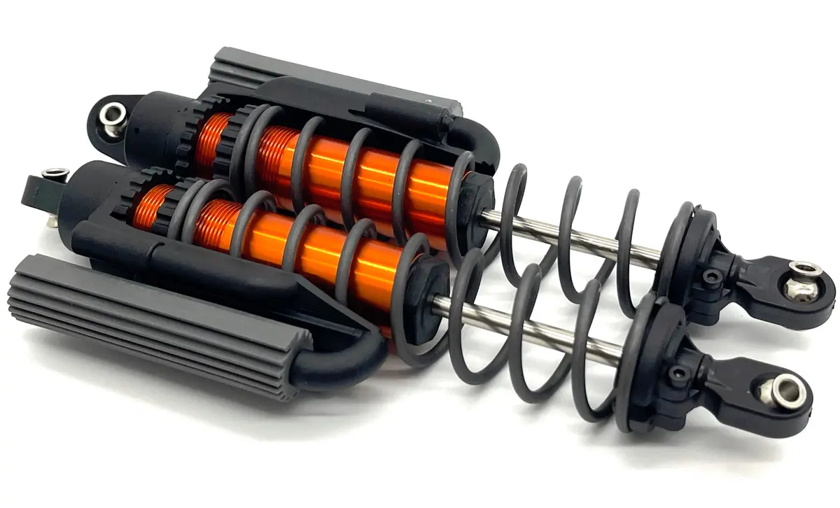 Sand Car Rear Shocks (Gt Maxx Orange-Anodized Pair Springs Traxxas 109076-4 1