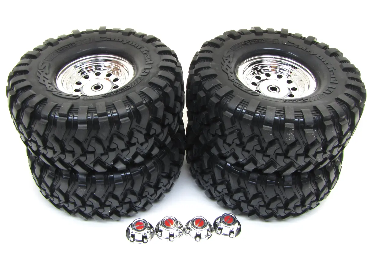 Trx-4 Ford Bronco - Tires & Wheels (Assembled Glued 1.9" Chrome 82246-4 1