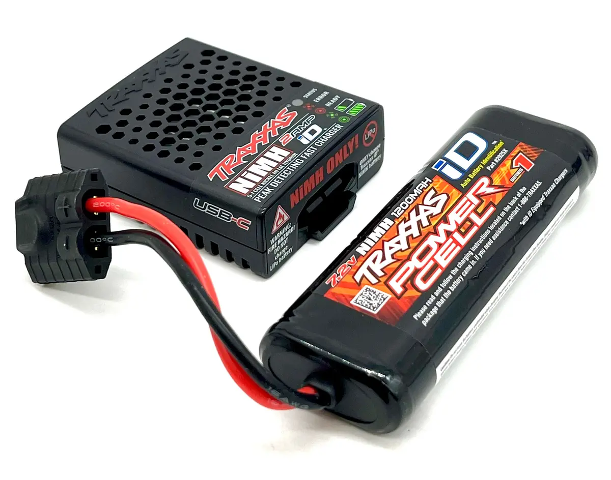 1/16 E-Revo 7.2V Traxxas Id Battery & 2 Amp Usb-C Charger Latrax Summit 71076-3 1