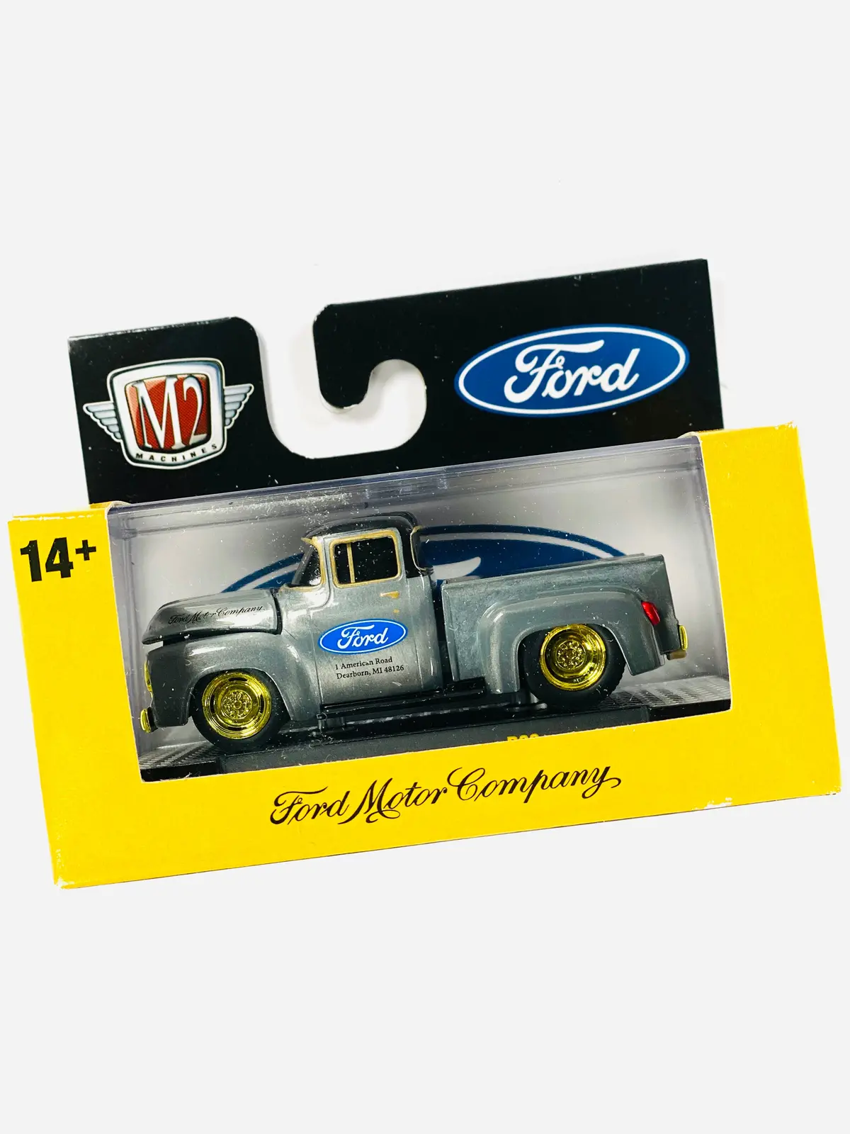 M2 Machines Auto-Thentics Ground Pounders 1956 Ford F-100 Raw Chase - Damaged Box 1