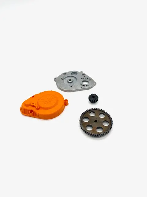 Axial Ryft Spur, Plate And Pinion (Orange) (Axi232055; Axi232056; Ax30843) Axi03005 1